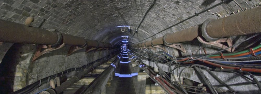 About 30 km of utility tunnels have so far been drilled in the capital.