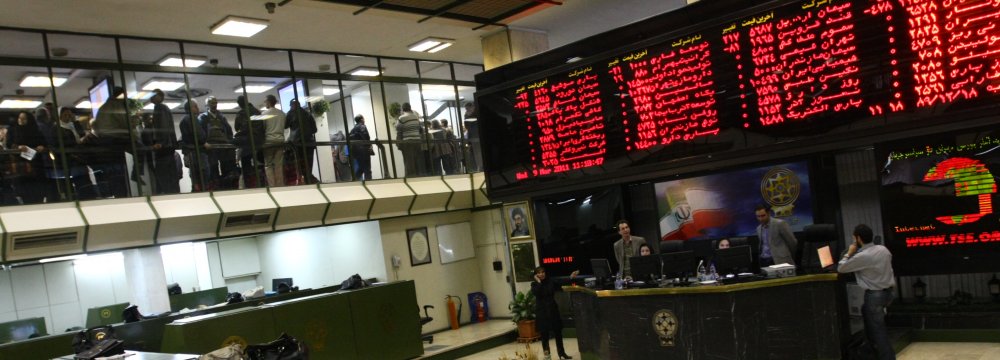 Tehran Stocks Shed 2,000 Points 