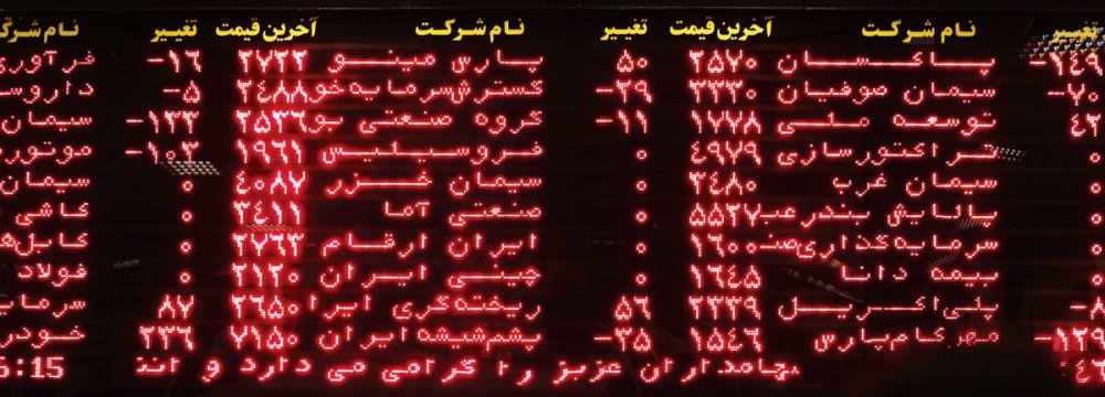 Tehran Stocks Rise  