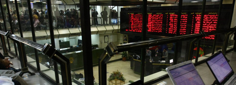 Tehran Stocks in Negative Territory  