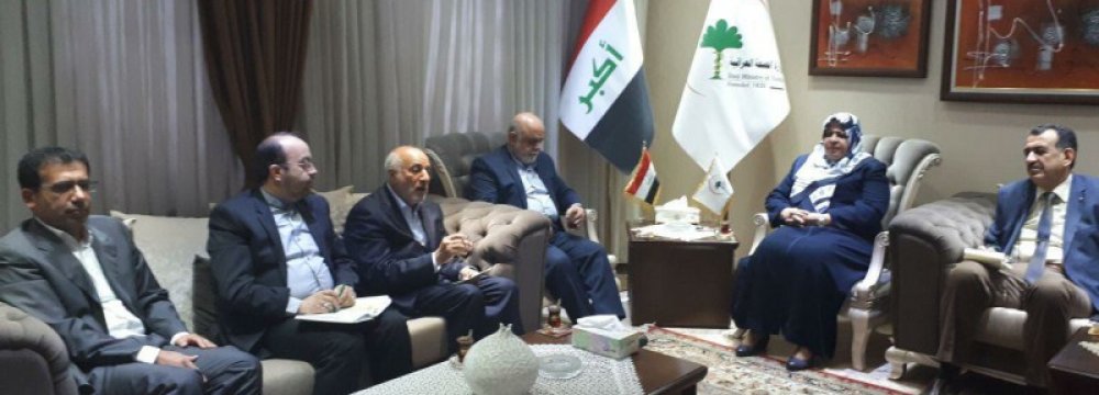 Iranian and Iraqi officials agreed to establish a pharmaceutical committe in Baghdad on July 3.