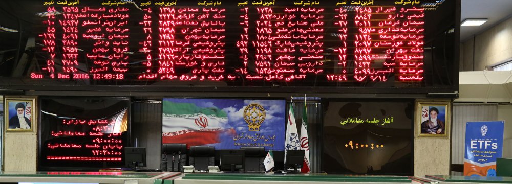 Tehran Stocks’ Average P/E Sees 3.1% Growth in Q1