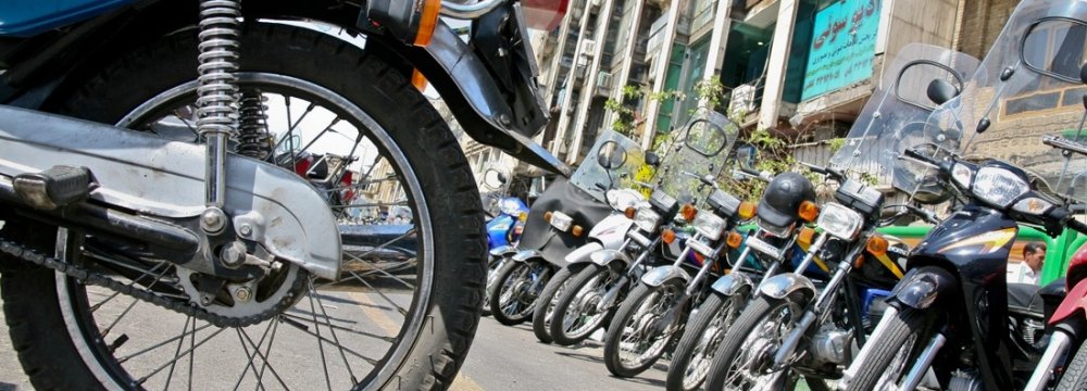 Carburetor-equipped motorcycles are responsible for 25% of air pollution in Tehran.