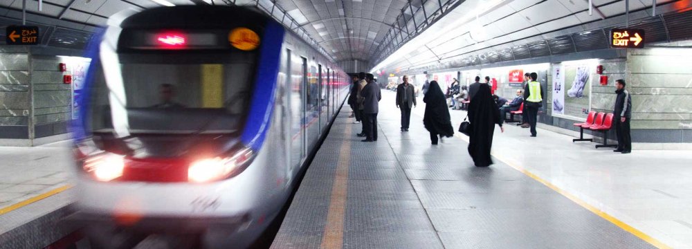 Tehran metro transports 40 million people on a monthly basis.