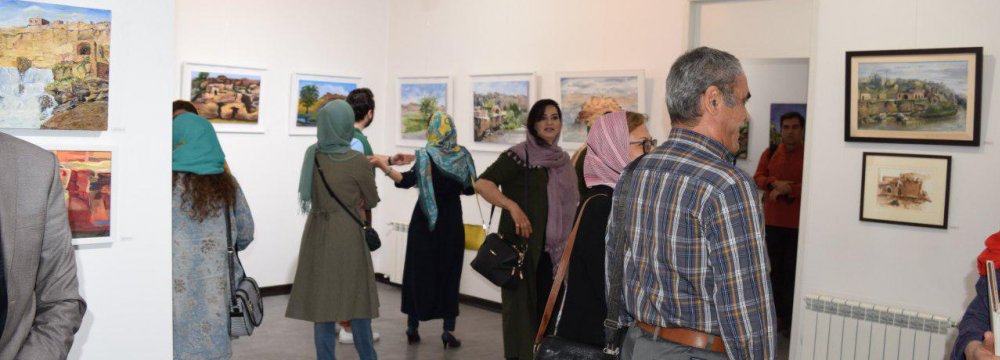 30 Artists Put on Canvas Shushtar Historical Hydraulics in Khuzestan