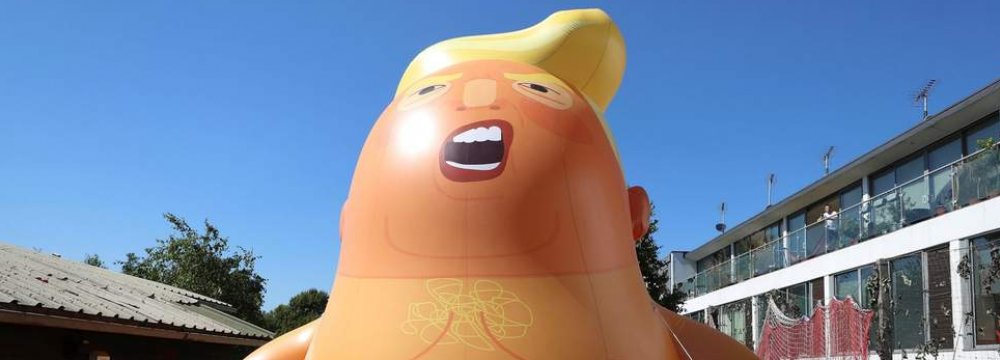 Brits Have a Message in Trump Baby Balloon 