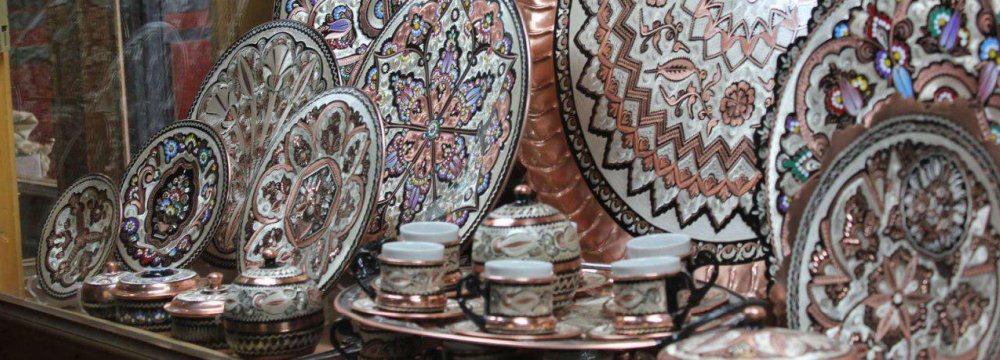 Iran is among the world's top three producers of handicrafts, along with China and India.