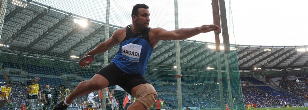 The Iranian thrower has collected one gold and two bronze medals in the current season.