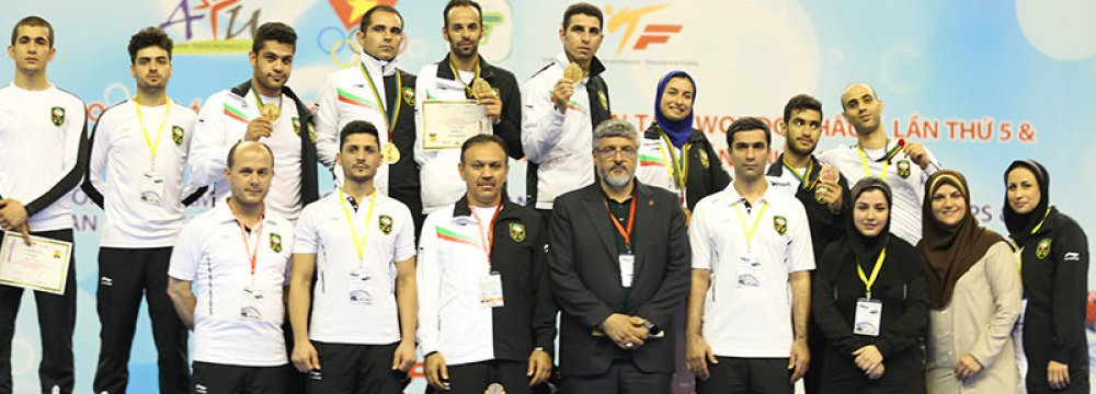 Iran delegation bagged nine medals.