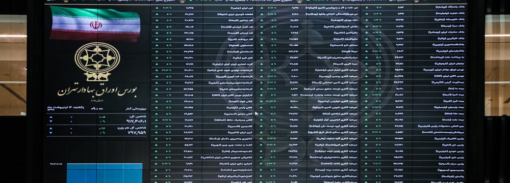 Tehran Stocks Buck Declining Trend 