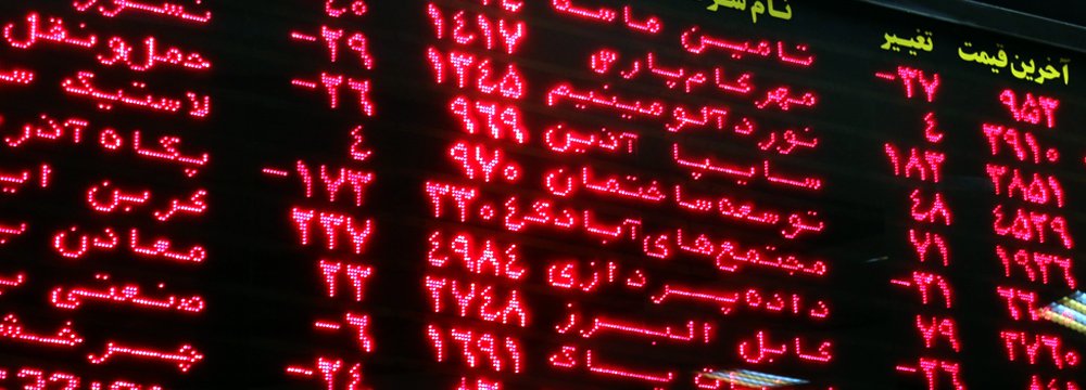 Tehran Stocks Slightly Higher 