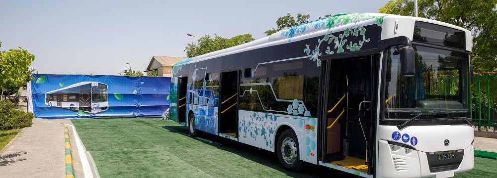 MAPNA Unveils Domestic Electric Bus in Mashhad