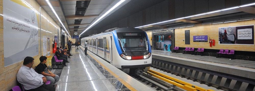 Iranian, French Groups to Help Set Up 4 New Subway Lines in Tehran