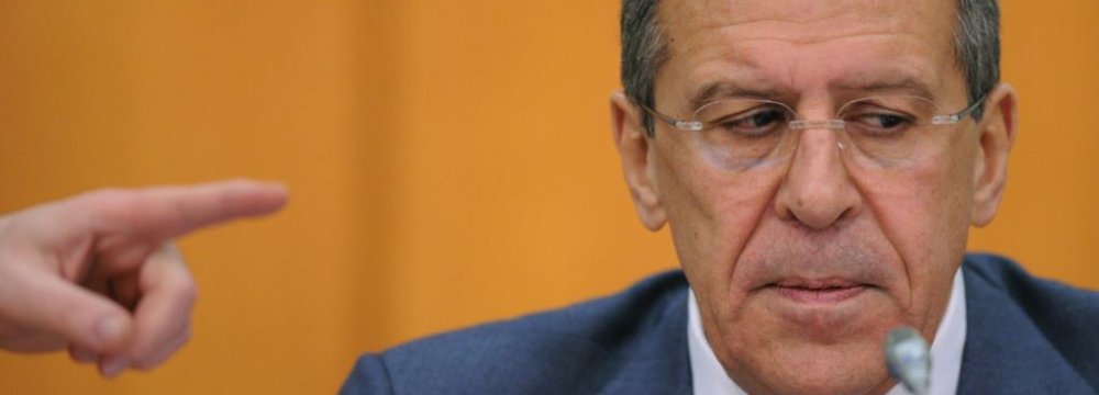 Lavrov Warns Over Russia Regime Change