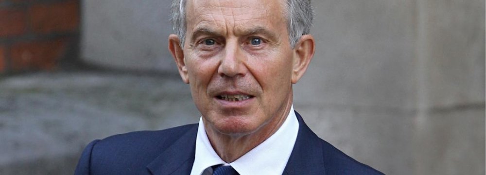 Blair: Tehran Must Be Part of Syria Peace Process