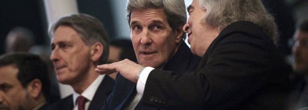 Kerry to Brief Congress on Outline Deal   