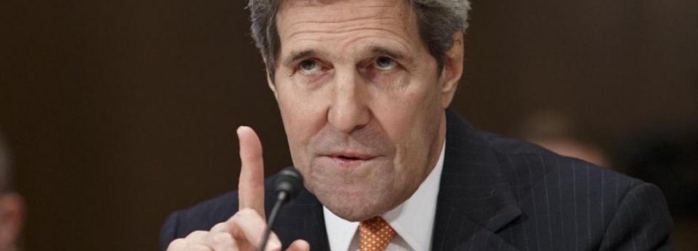 Kerry Takes Swipe at Critics of Iran Talks 