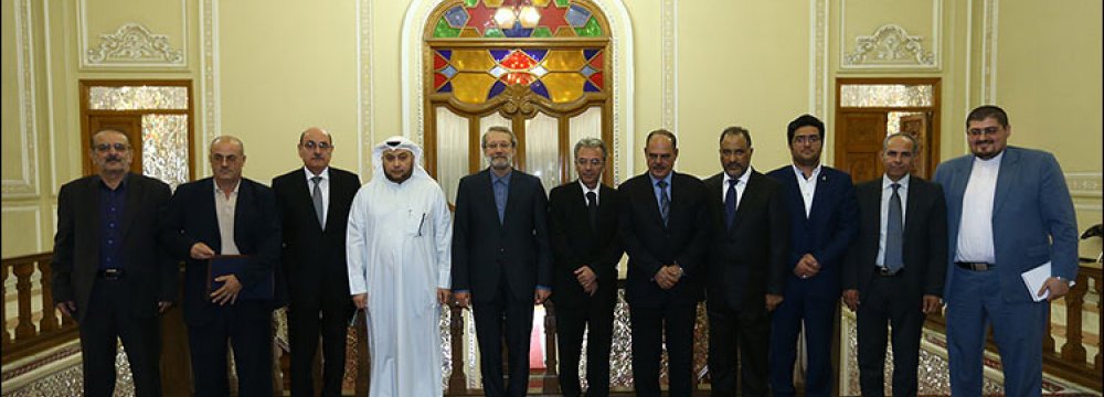 Larijani Reasserts Cordial Ties With Arab States