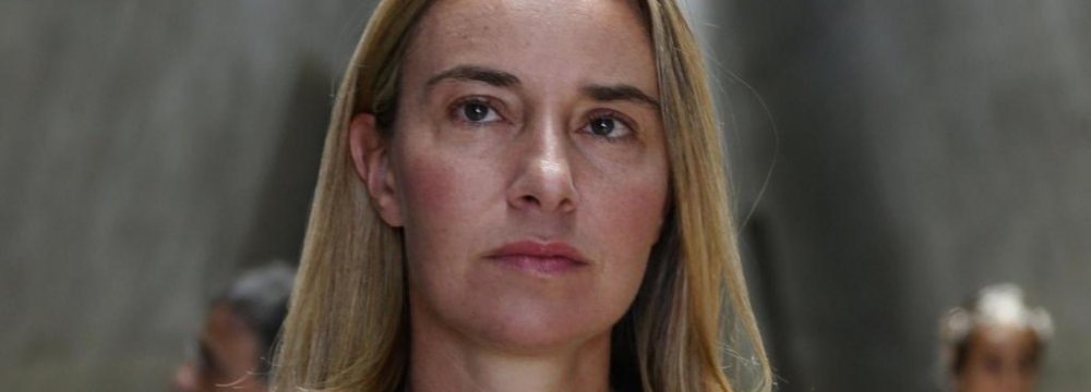 Mogherini&#039;s Planned Visit to Explore Mutual Interest