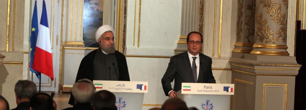 Tehran-Paris Alliance Critical for World Peace