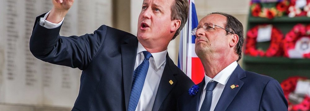 Cameron, Hollande Discuss Iran 