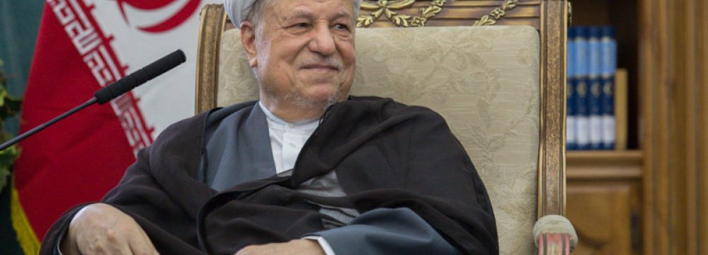 Rafsanjani Will Endorse No Candidate in Elections