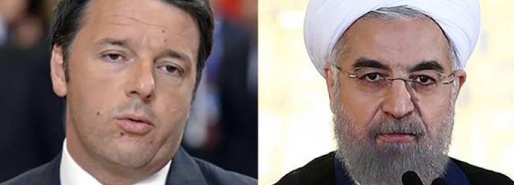 Italy PM: Tehran’s Role Key to Anti-Terror Fight 