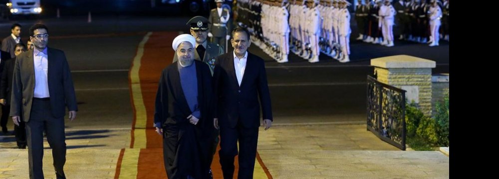 Rouhani Outlines Outcome of NY, Astrakhan Trips