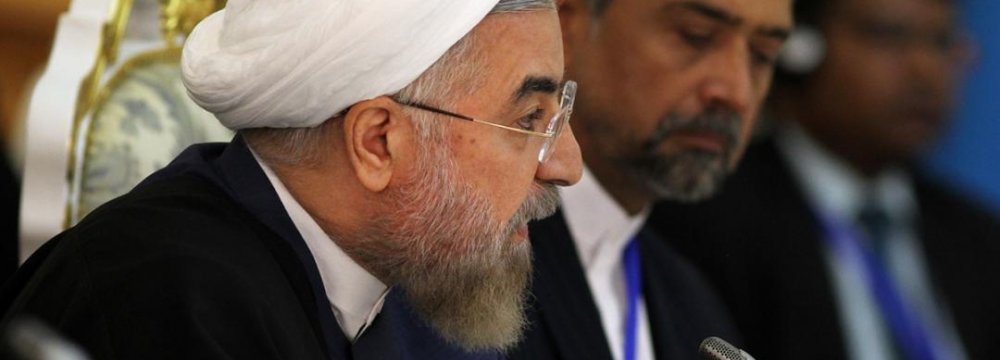 Rouhani: SCO Should Act to Counter Western Sanctions 