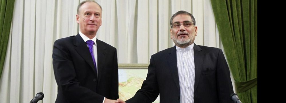 SNSC’s Shamkhani Meets Russian Counterpart