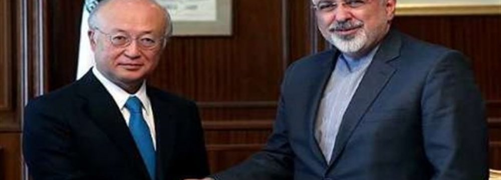 Zarif Confers With Int’l Officials in NY
