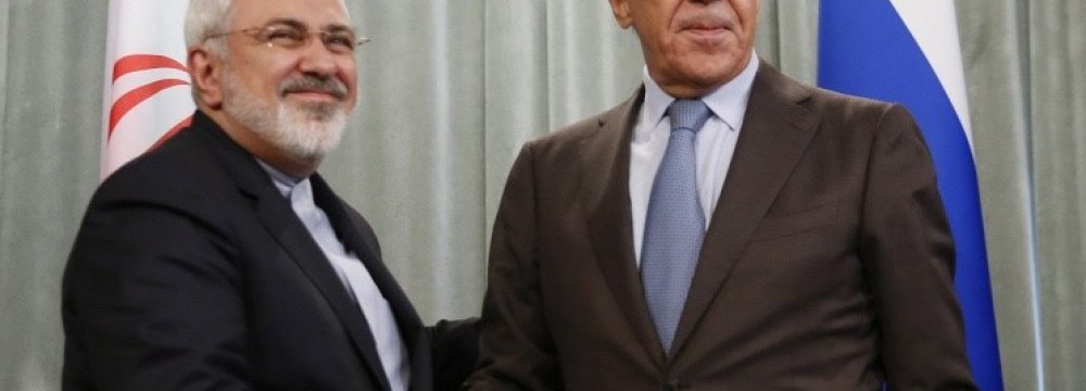 Zarif, Lavrov Discuss Syria