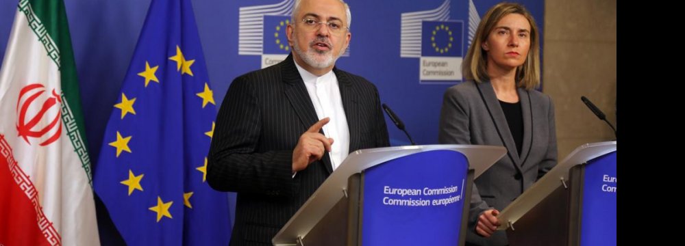 Tehran, EU Proud of Nuclear Deal 