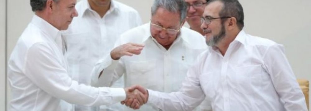 No Extension of Talks With Colombia Rebel Group