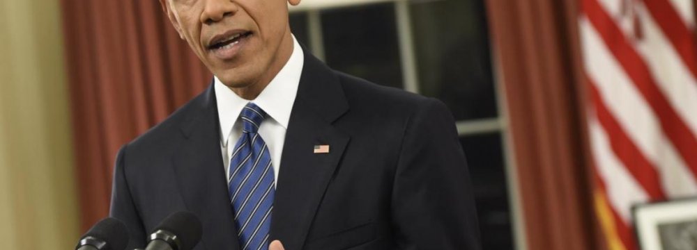 Obama Vows to Overcome Terror Threat
