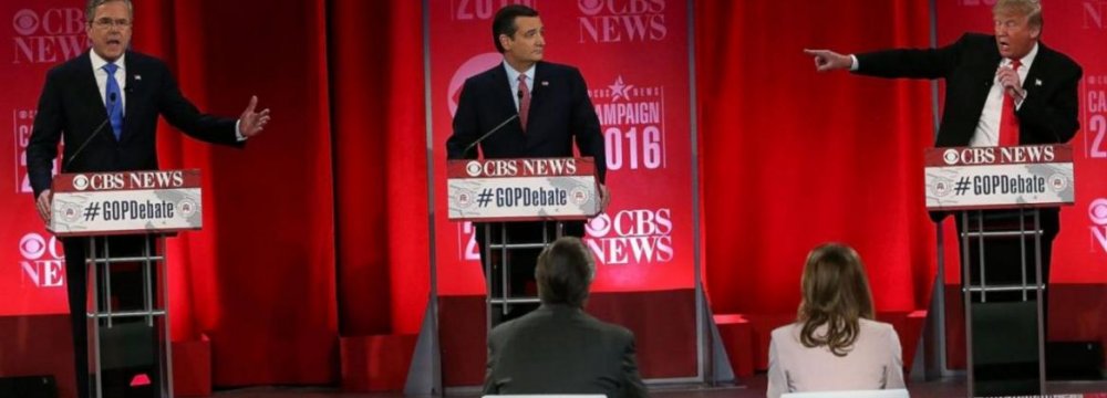 Rivals Trade Blows in Republican Debate