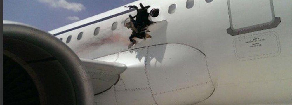 Blast Forced Somali Emergency Landing