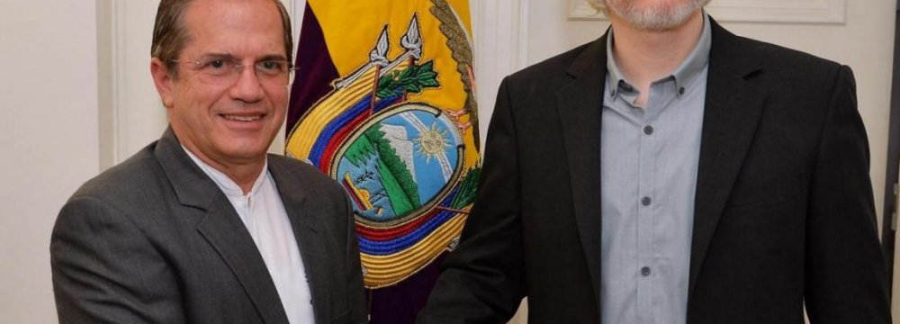Ecuador Signs Assange Deal With Sweden
