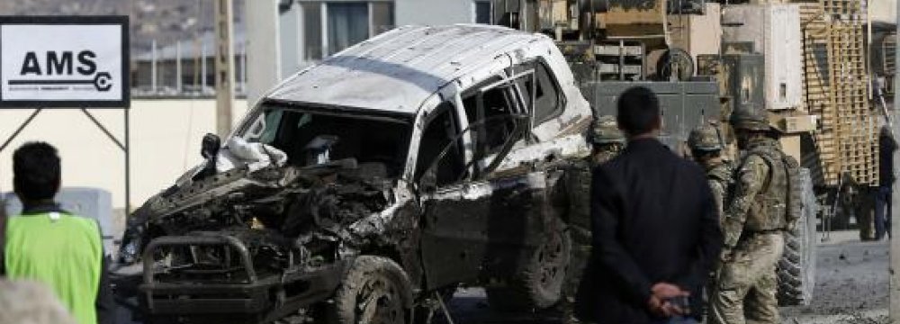 2 Killed  in Afghan Blasts