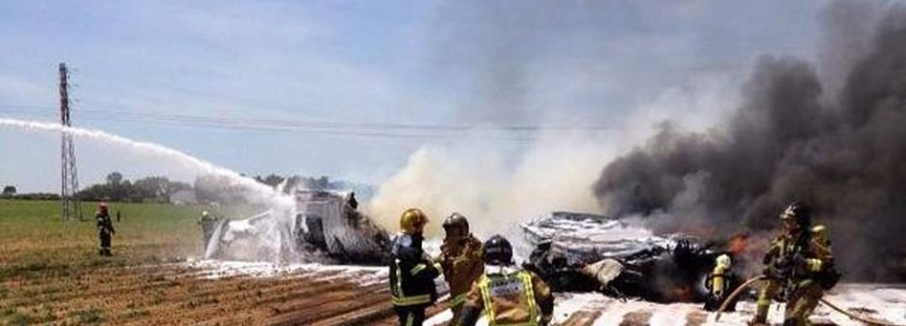 Airbus Military Plane Crashes in Spain