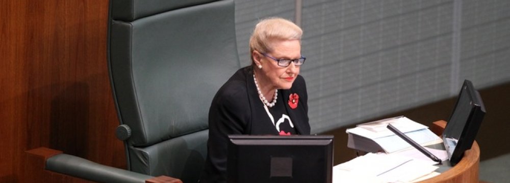 Australia Parliament Speaker Resigns
