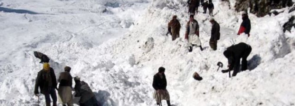 Avalanche Kills Scores in nE Afghanistan