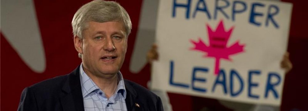 Harper’s Political Future Hits Rock Bottom