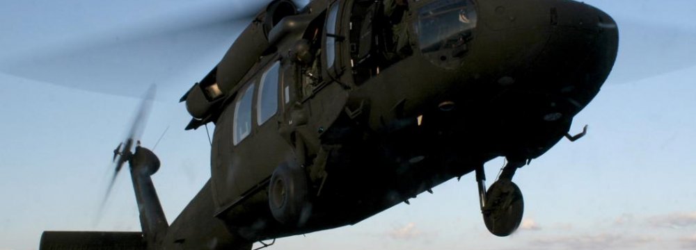 US Military Copter Crashes in Japan