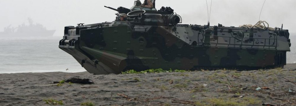 Philippines, US in Military Drills Near Disputed Seas