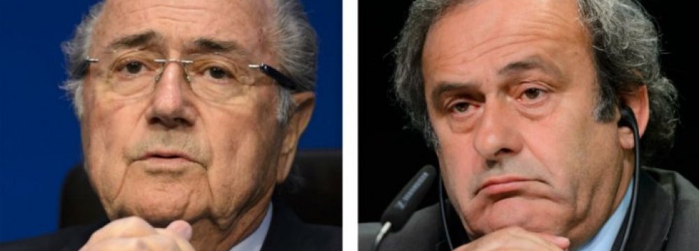 Sanctions on Blatter, Platini