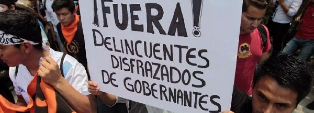 March Against Guatemala President