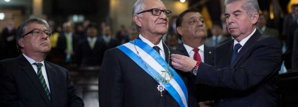 New President in Guatemala