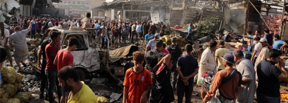 Twin suicide bombings target Baghdad