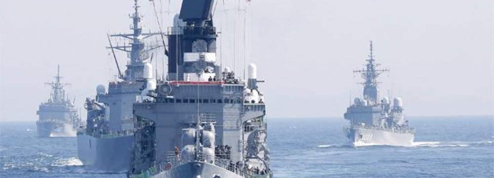 Japan Displays Naval Power 